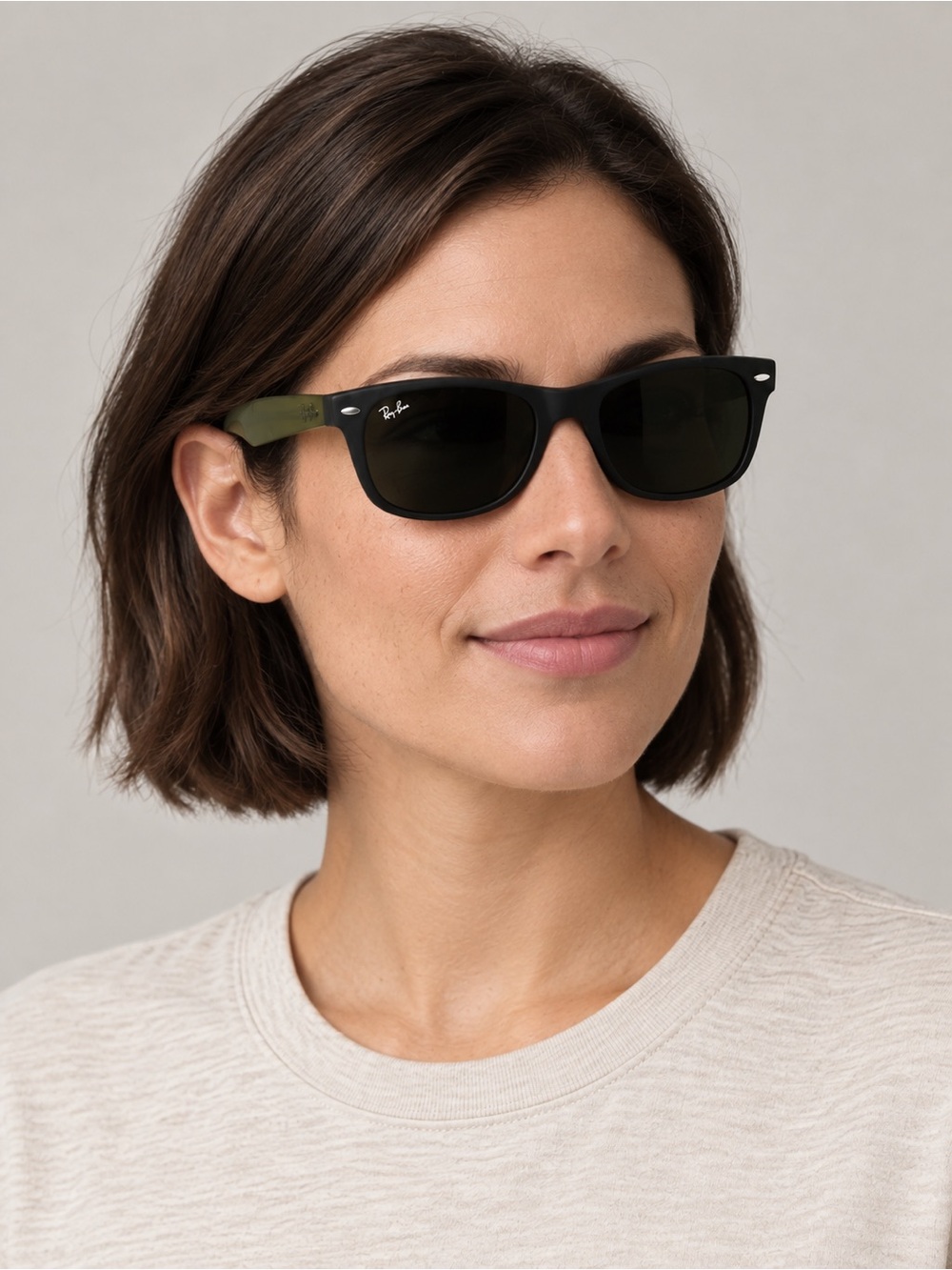 Ray-Ban New Wayfarer Color Mix Matte Black Green